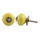 Solid Yellow Silver Fitting Ceramic Knob